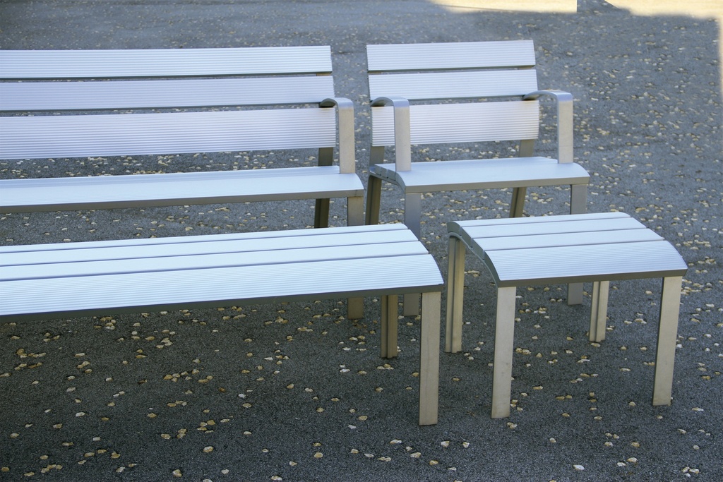 Design zitbank Neoromantico Liviano ALU 175®