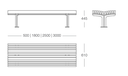 Design stoel Axis Bold 50® FSC (zonder arm- en rugleuning)