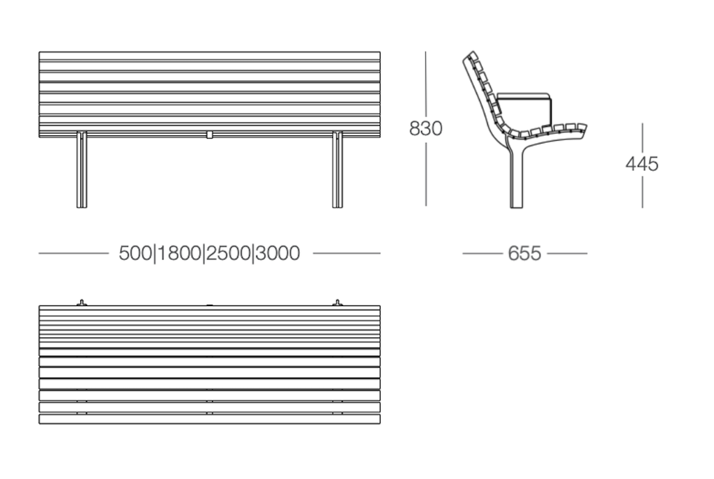 Design stoel Axis 50 FSC (met armleuningen)