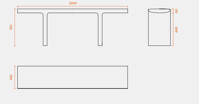 Design tafel Tiers Mesa / Apoyo ®