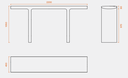 Design tafel Tiers Mesa Alta ®
