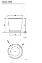 Design plantenbak Conica 450L Jardinera ®