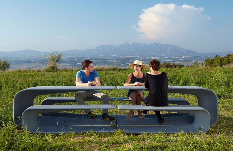 Design Tafel Grasshopper Mesa ® Zacht gepolijst