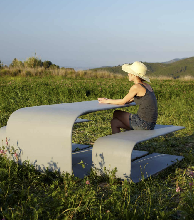 Design Tafel Grasshopper Mesa ® Zacht gepolijst