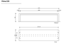 Design zitbank Prima 220 ®