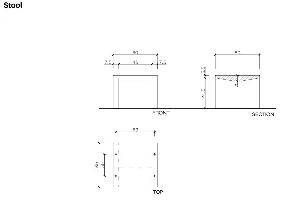 Design stoel Prima Taburete ®