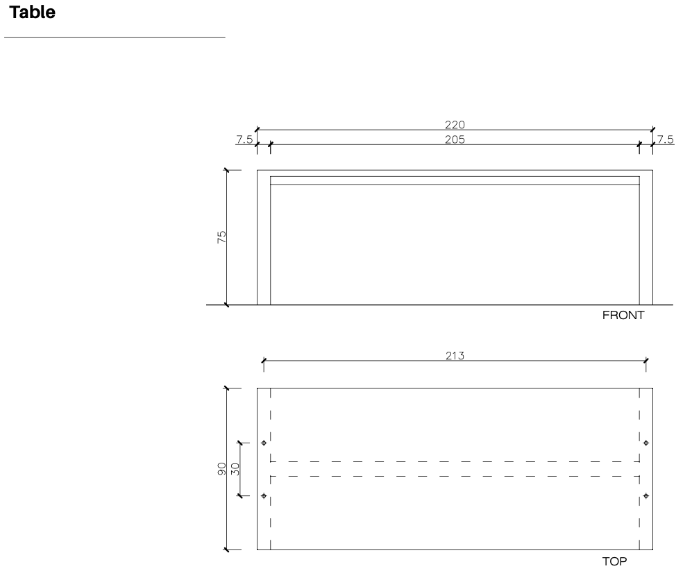 Design Tafel Prima Mesa ®