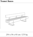 Design zitbank Tramet Banco