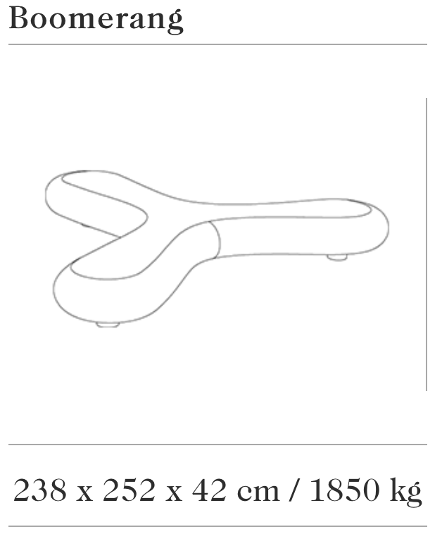 Design zitbank Boomerang ®