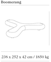 Design zitbank Boomerang ®