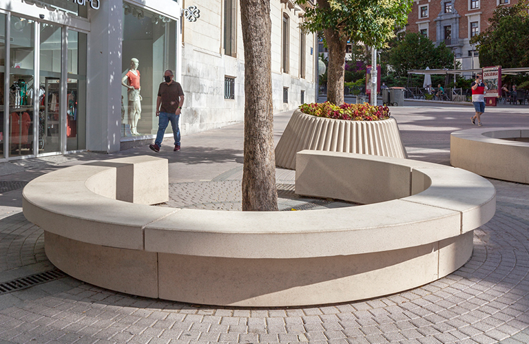 Modulaire design zitbank Comú Convex Derecha ®