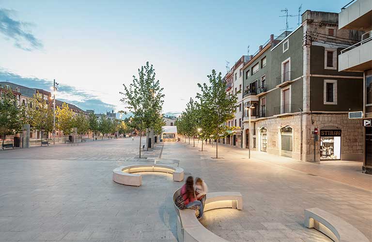 Modulaire design zitbank Comú Cóncavo Central ®