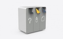 Design recyclage afvalbak Sheet Eco ® 3x50L.