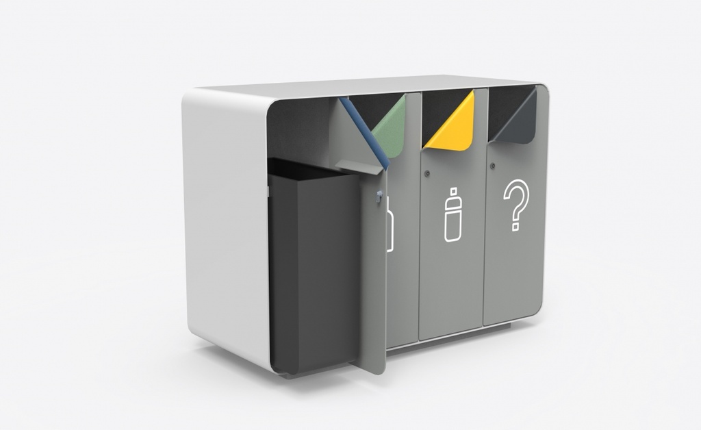 Design recyclage afvalbak Sheet Eco ® 4x50L.