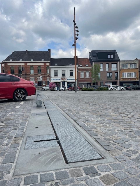Anti-parkeerrail - verzinkbaar 6m