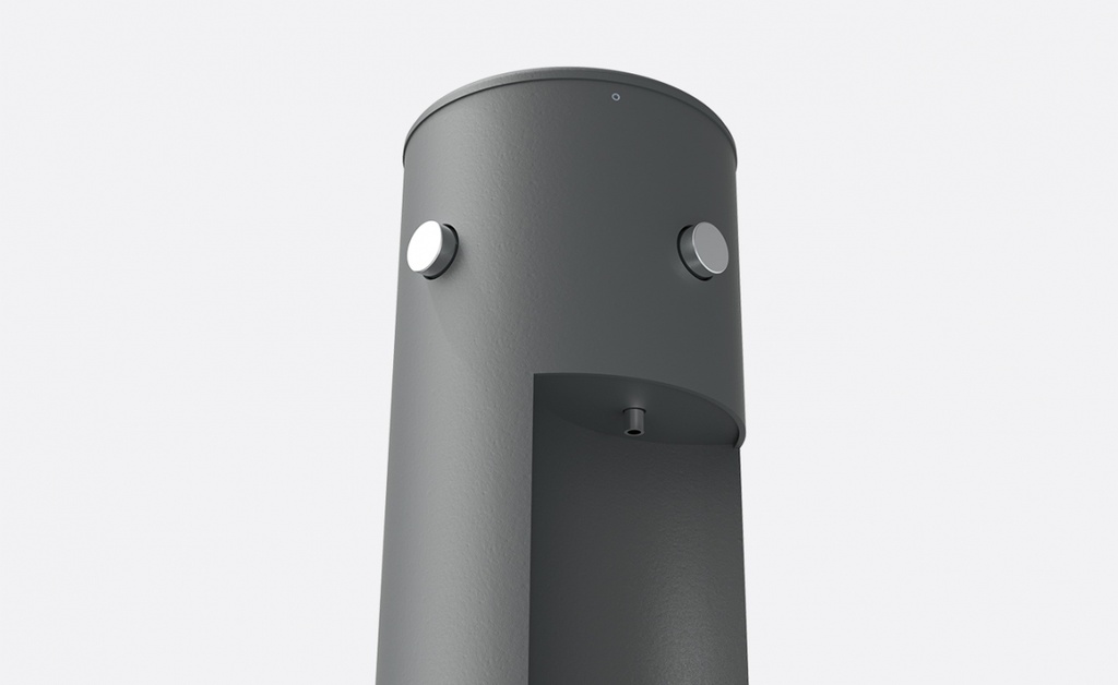 Design drinkwater fontein Línea Round Refill - staal versie