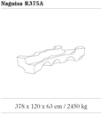 Design zitbank Naguisa R375 A ®