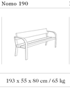 Design zitbank Nomo 190®