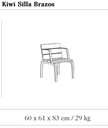 Design stoel Silla Kiwi Brazos ®