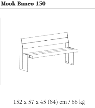 Design zitbank Mook 150 Pino ®