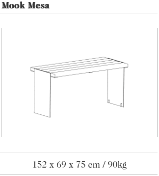 Design zitbank Mook Mesa Tropical ®