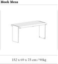 Design zitbank Mook Mesa Tropical ®