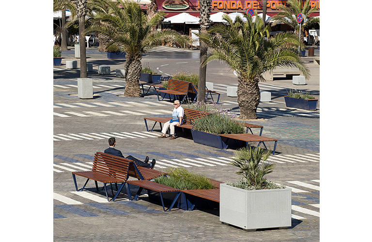 Design zitbank Lasai Chaise Longue ® 180