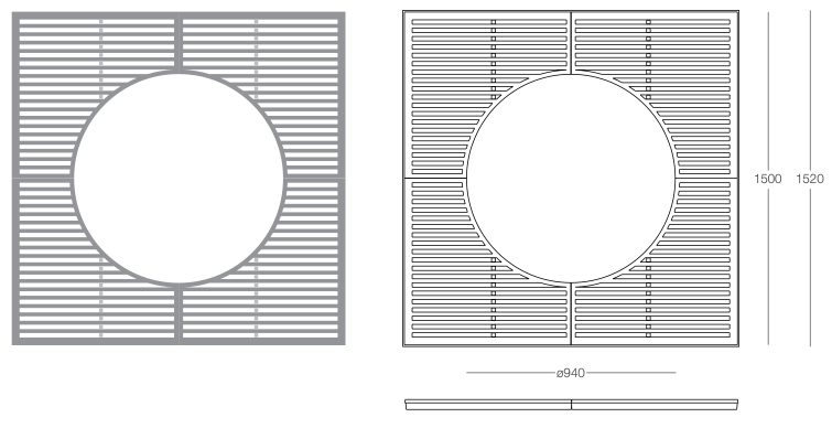 Design boomrooster Horizont Circle 150 ©
