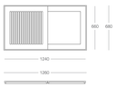 Design boomrooster GP Rectangular 120/70 ©