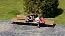 Design zitbank Comunitario 400® met rugleuning