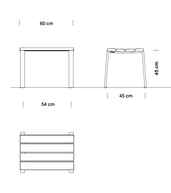 Design stoel Harpo Banqueta 60® FSC