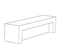 Design zitbank Comú Recto Individual ®