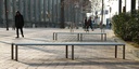 Banc design NeoRomántico Liviano Banqueta Aluminio 300® 