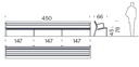 Design bench NeoRomántico Liviano Aluminio 450®