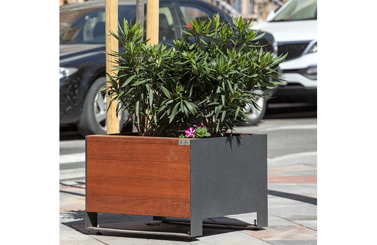 Jardinière carré design Urbe Jardinera Cuadrada 140L ®