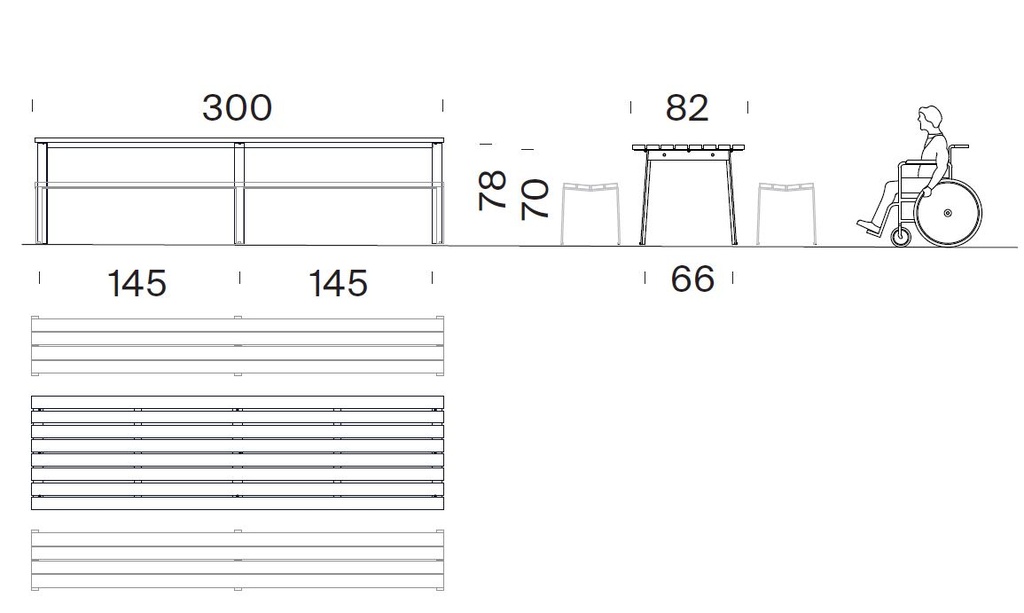 Table design Harpo 300®
