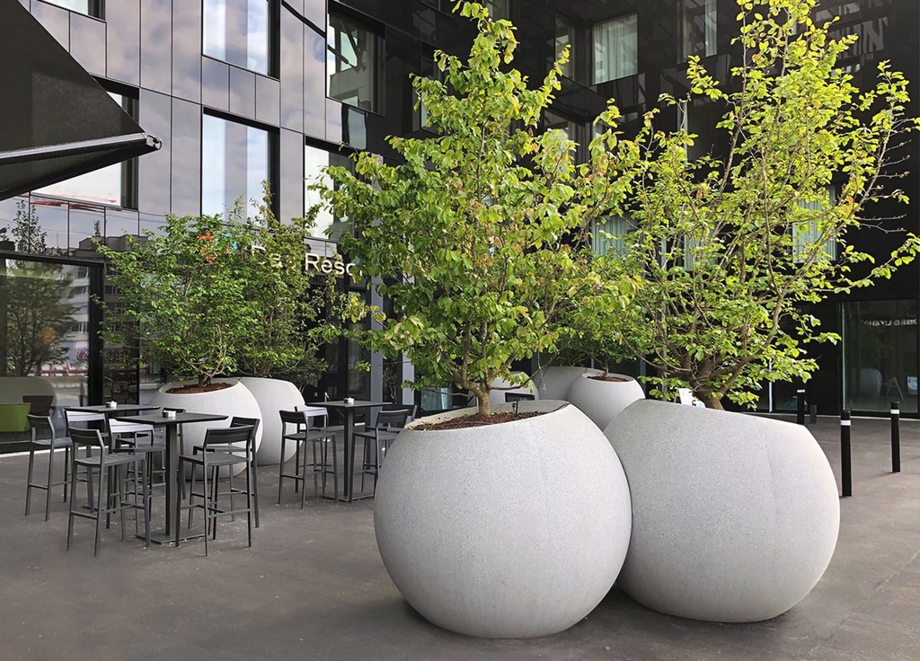 Jardinière design Esfera G 2455L Tapa Jardinera ® Ferme