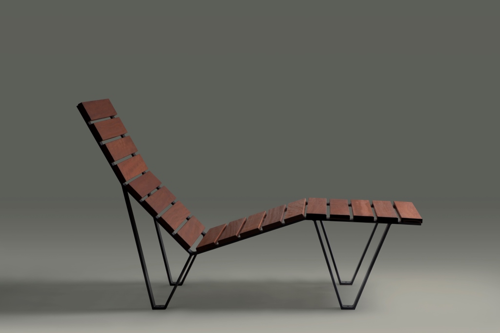 Banc design Harpo Lounge - Chaise Longue 60 FSC