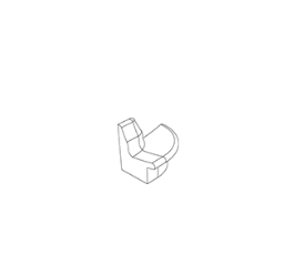 Design zitbank Modular 90° Derecha ®
