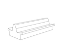 Design bench MODULAR DOUBLE RECTO 260 ® Acid etched