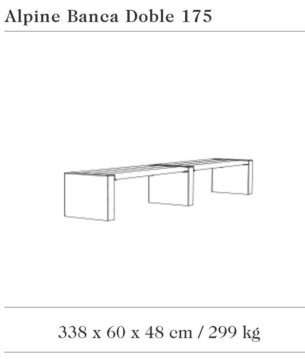 Banc design Alpine Banca Doble 175 Tropical ®