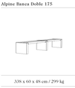 Design bench Alpine Banca Doble 175 Tropical ®