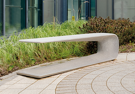 Design zitbank Grasshopper Banca ® - zacht gepolijst