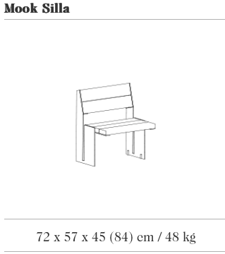 Chaise design Silla Mook Pino ®