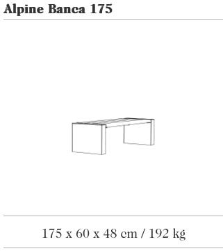 Banc design Alpine Banca 175 Pino ®