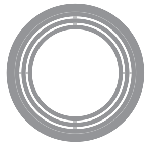 Grille d'arbre design Saturno 100 ©