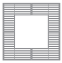 Grille d'arbre design Horizont Square 120 ©