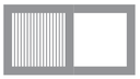 Grille d'arbre design GP Rectangular 120/70 ©