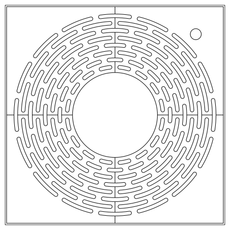 Grille d'arbre design Criva Q 150 ©