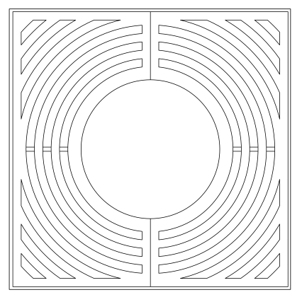 Grille d'arbre design Round 100 ©